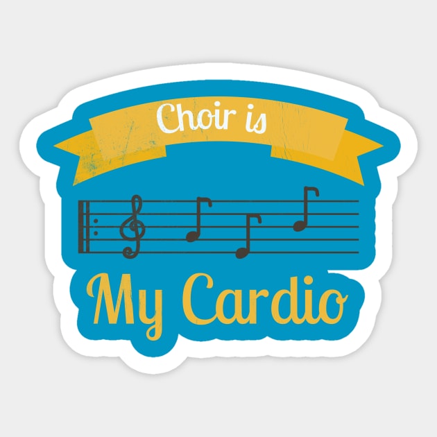 Choir Is My Cardio Sticker by Tamie